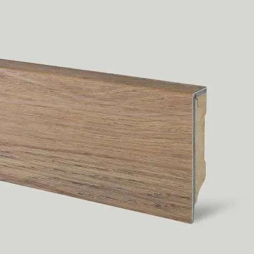 Виниловый плинтус FineFloor MDF Дуб Динан 1512/1412 (12,5 х 60 х 2400 мм)